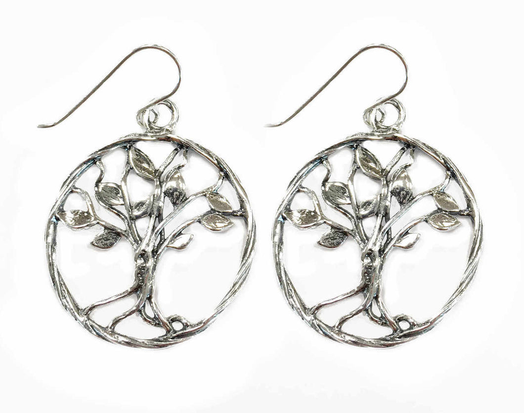 Tree of Life earrings sterling silver